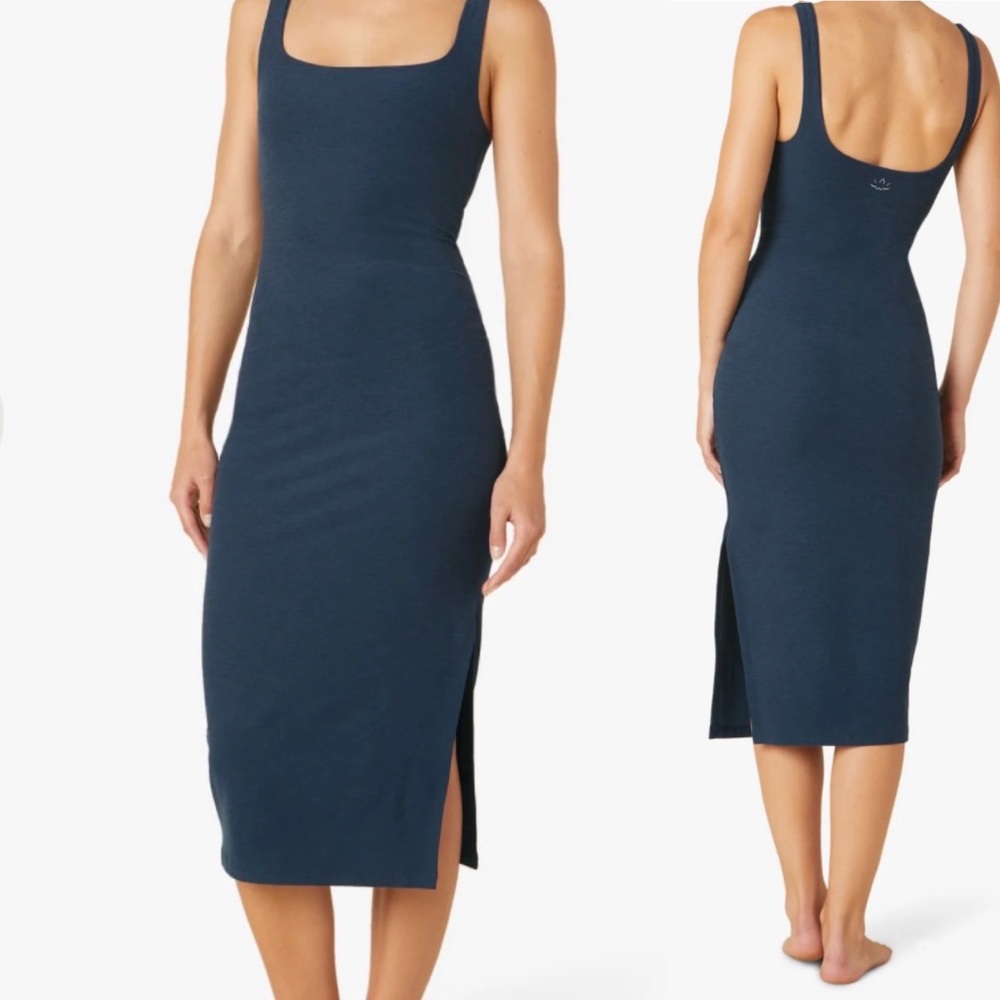 Beyond Yoga Spacedye Icon Midi Dress- Navy S